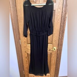 Black maxi dress